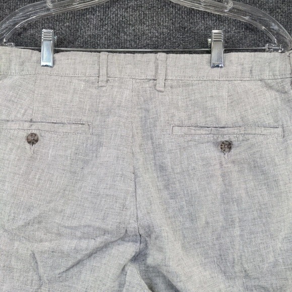Goodfellow & Co Mens Linden Shorts Gray Size 40 Linen Blend Slash Pockets - Picture 8 of 12